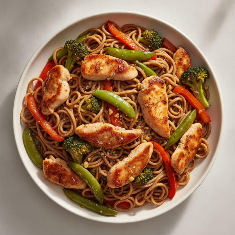 Teriyaki Chicken Noodle Stir-Fry