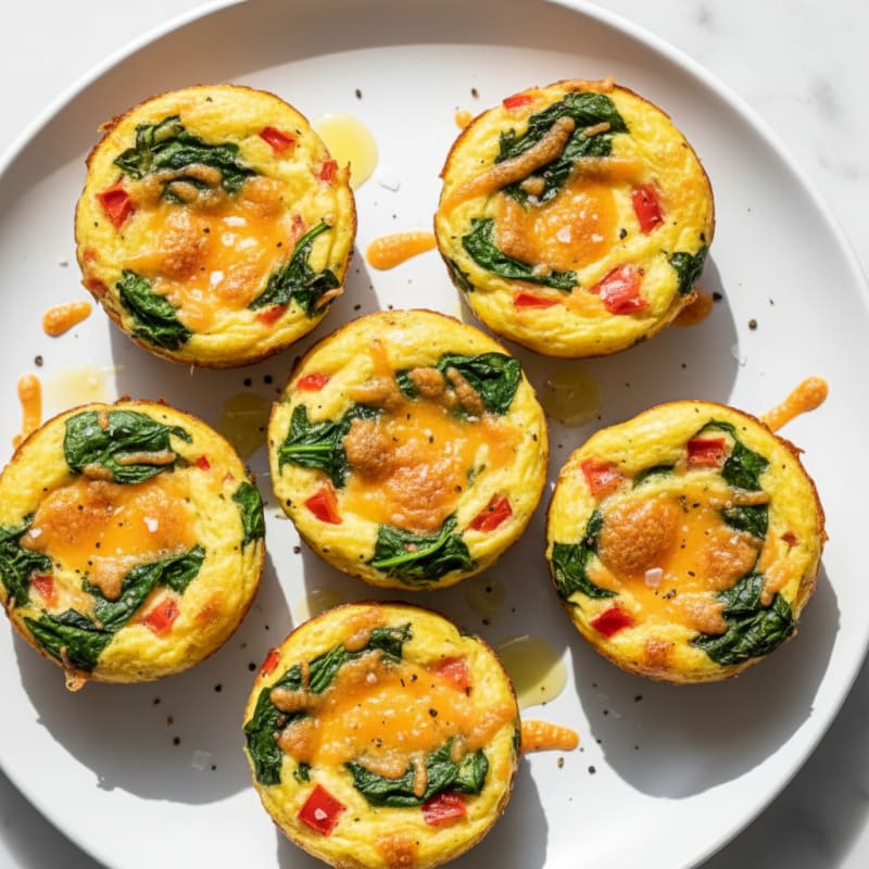 Golden Baked Egg and Cheese Muffins