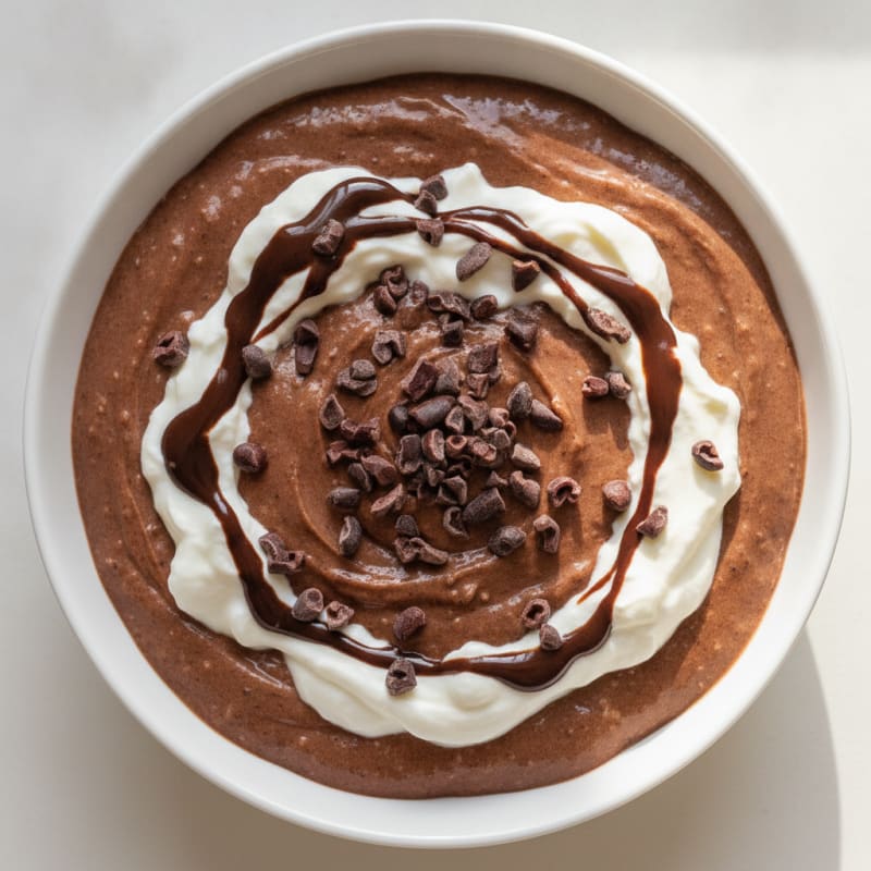 Chocolate Protein Pudding with Greek Yogurt