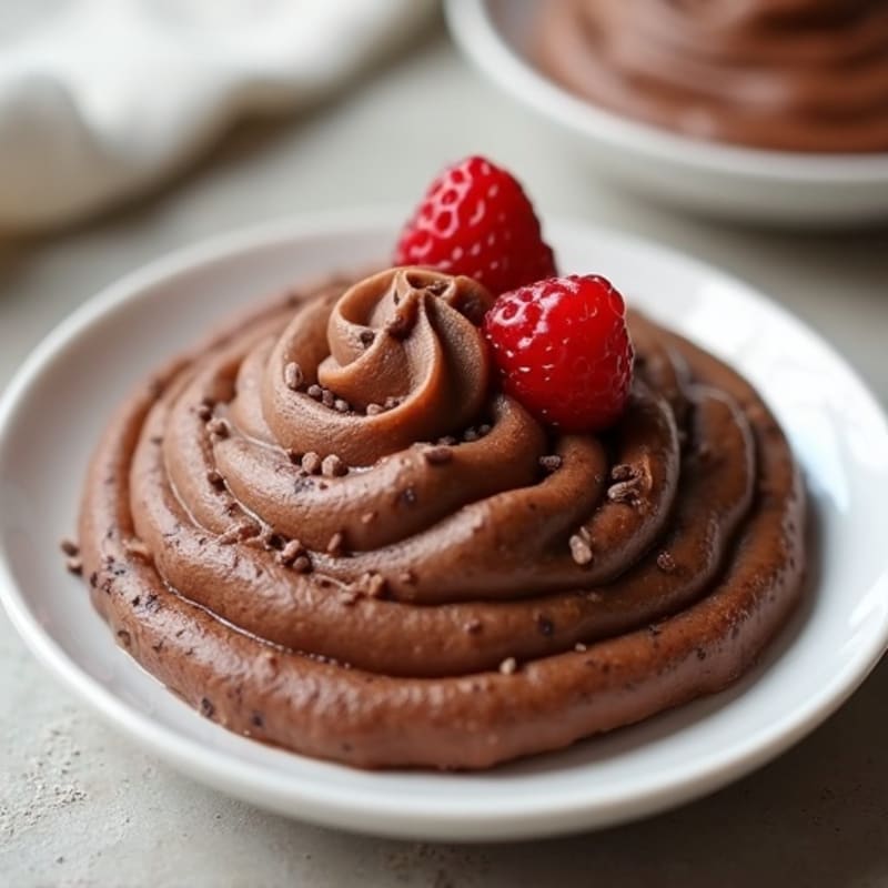Silky Chocolate Protein Pudding with Almond Butter Swirl