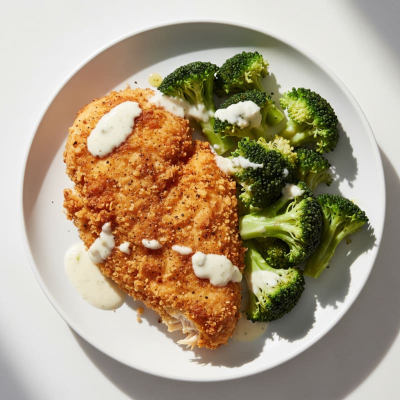 Crispy Buttermilk Fried Chicken Dinner