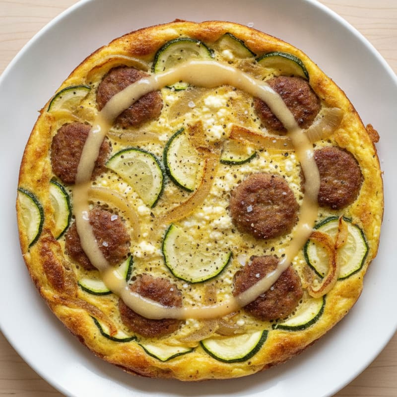 Turkey Sausage and Zucchini Frittata