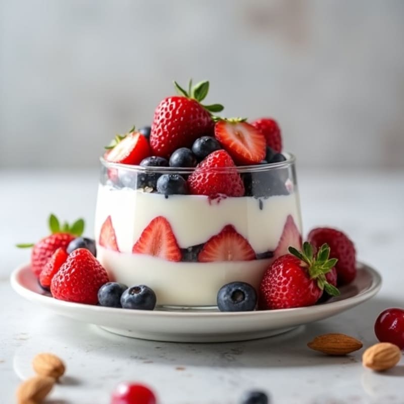 Creamy Greek Yogurt Protein Parfait with Mixed Berries