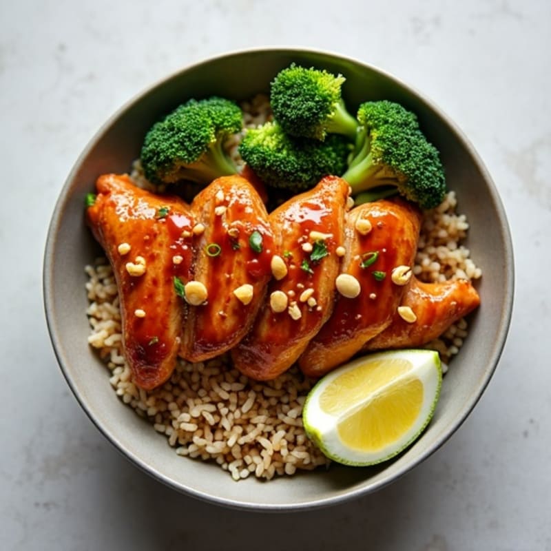 Sticky Ginger-Garlic Teriyaki Chicken Bowl