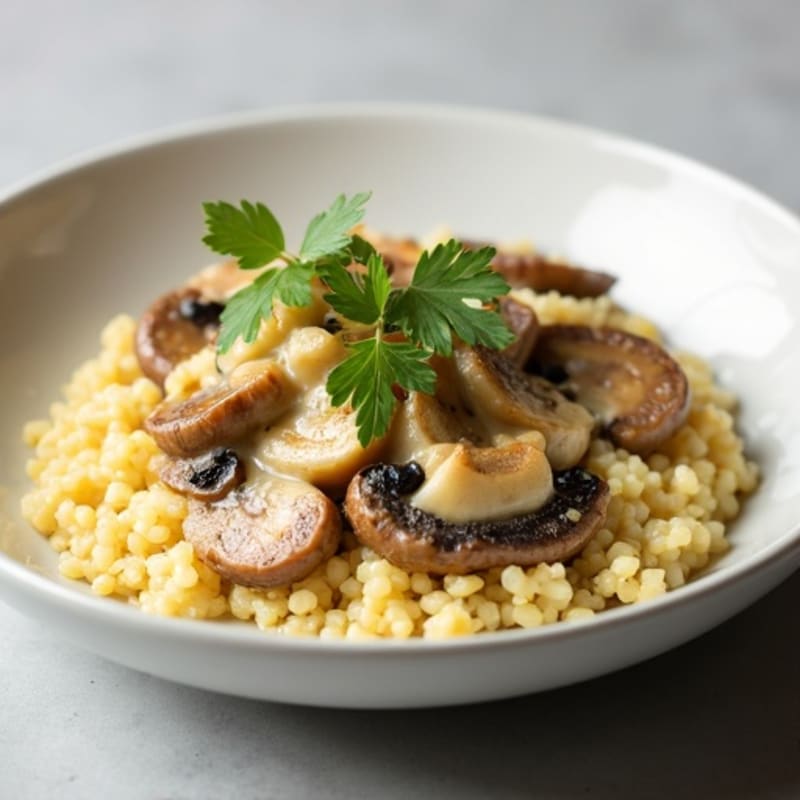Creamy Cauliflower Mushroom Risotto