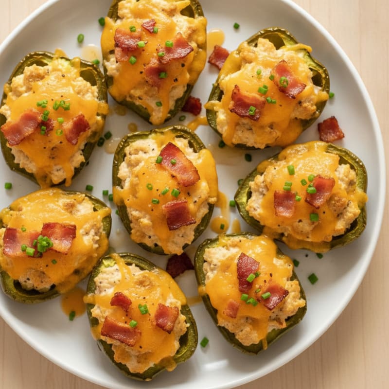 Baked Jalapeño Poppers with Bacon