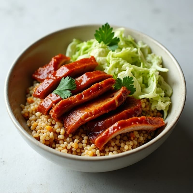 Tender Slow-Cooked BBQ Pulled Pork Bowl