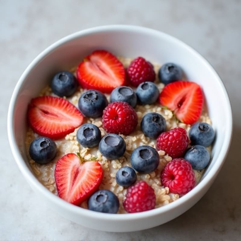 Creamy Berry Protein Oatmeal