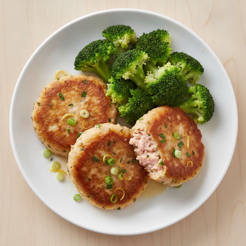 Lemon-Herb Canned Salmon Patties