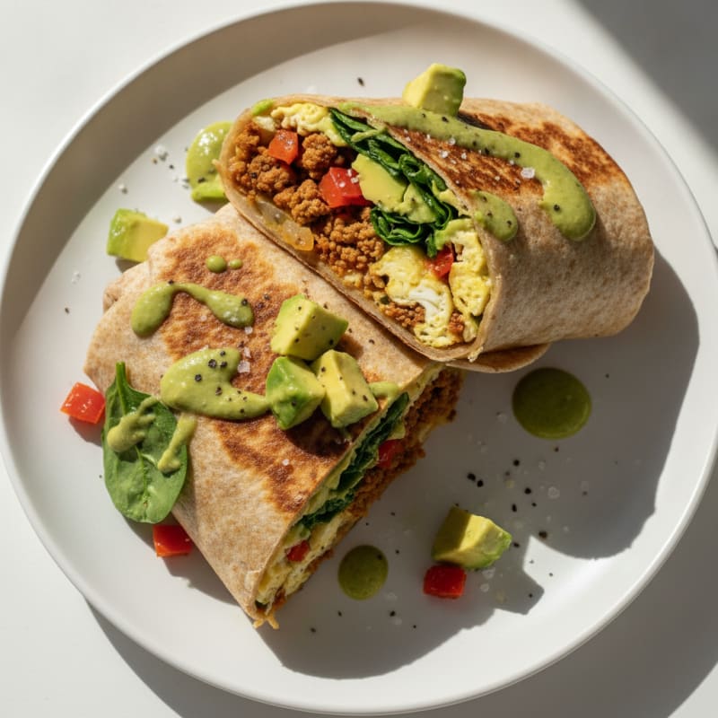 Ultimate Loaded Breakfast Burrito with Chorizo
