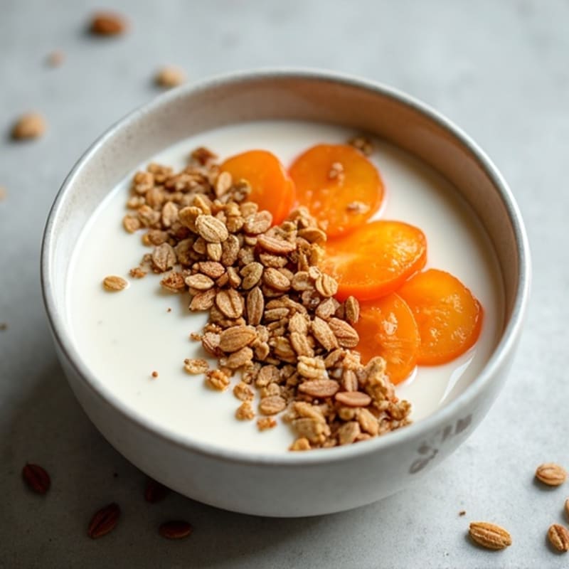 High-Protein Vanilla Yogurt Bowl with Crispy Seed Granola