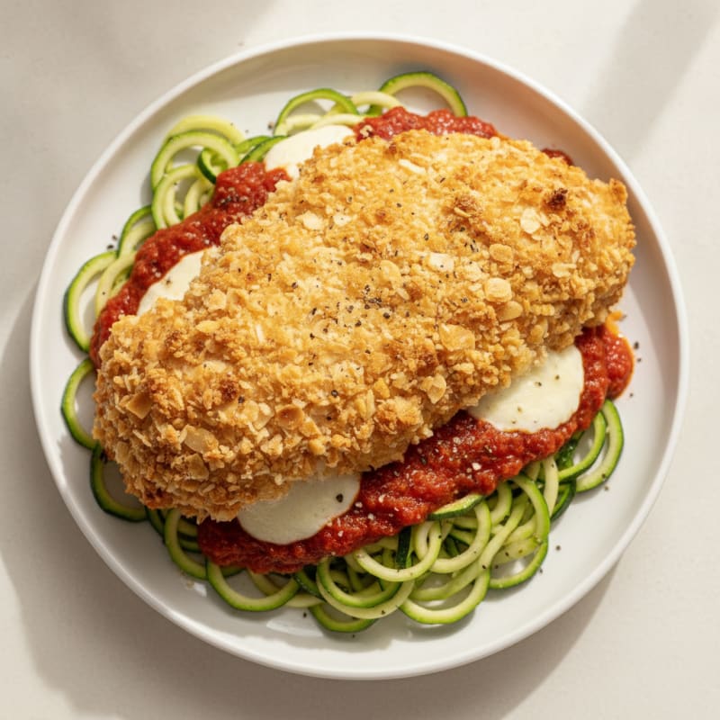 Crispy Chicken Parmesan with Marinara