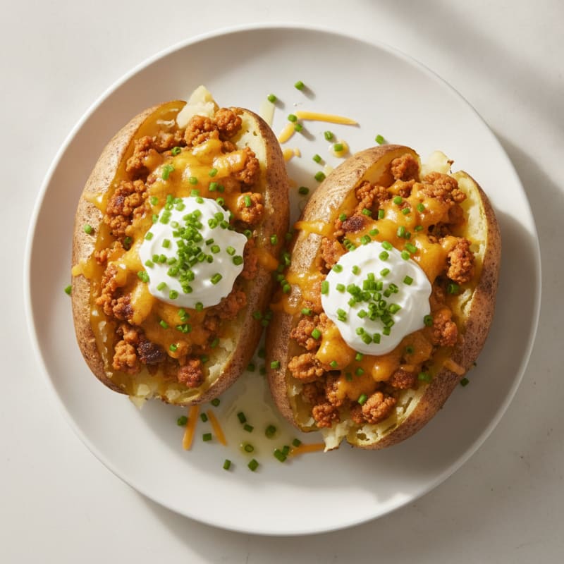 Loaded Baked Potatoes with Chives