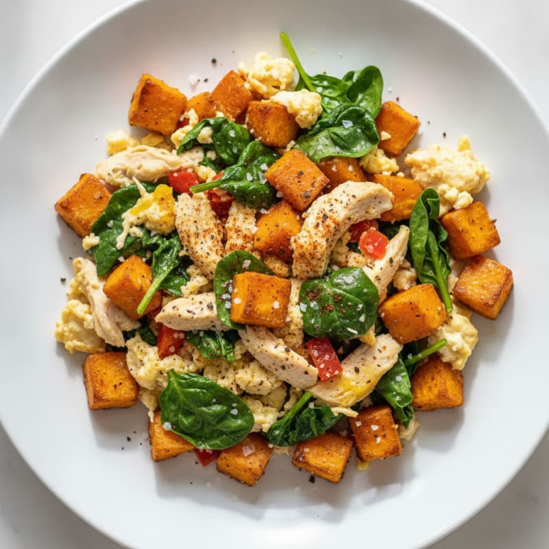 Sweet Potato and Egg White Scramble