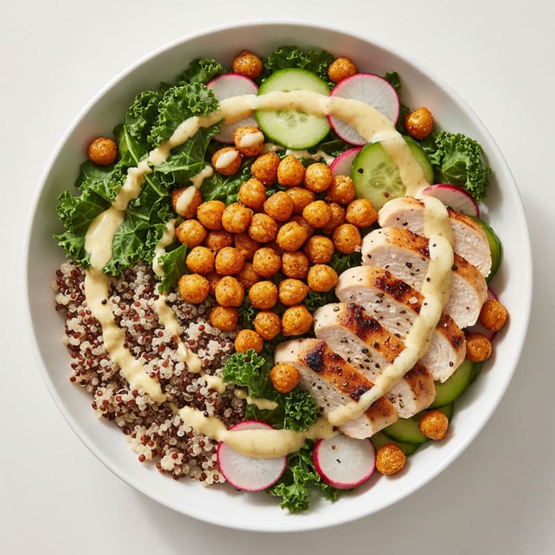 Crispy Roasted Chickpea Buddha Bowl