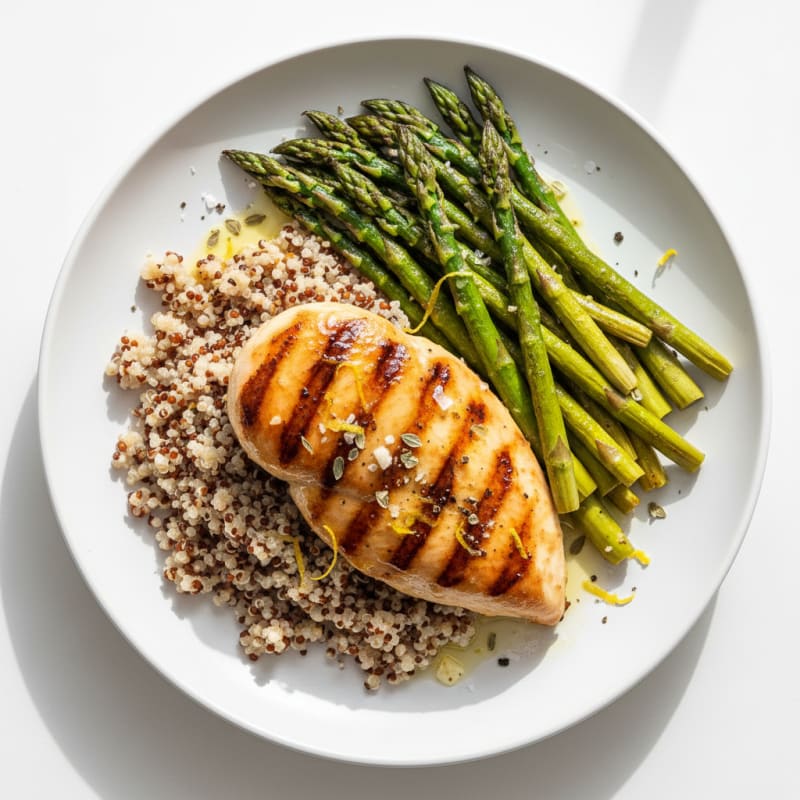 Lemon-Herb Grilled Chicken with Asparagus