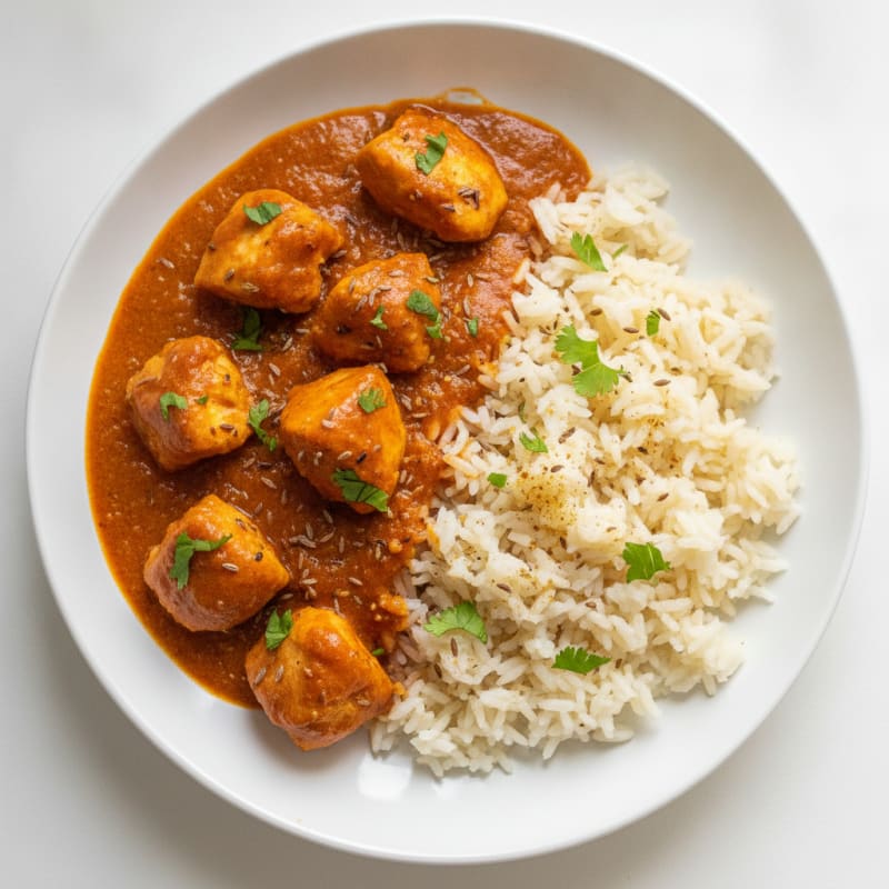 Spiced Butter Chicken with Basmati Rice