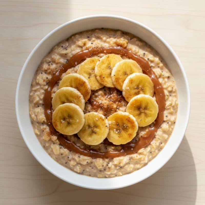 Caramel Banana Overnight Oats