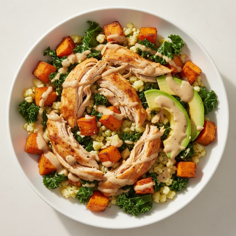 Rotisserie Chicken and Veggie Power Bowl