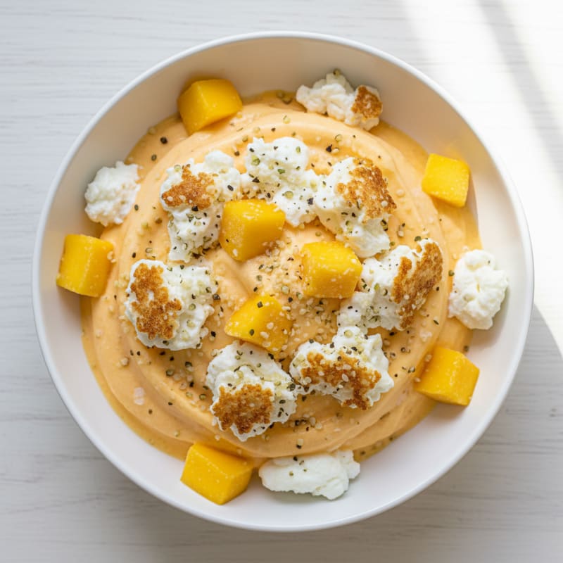 High-Protein Mango Sorbet Power Bowl