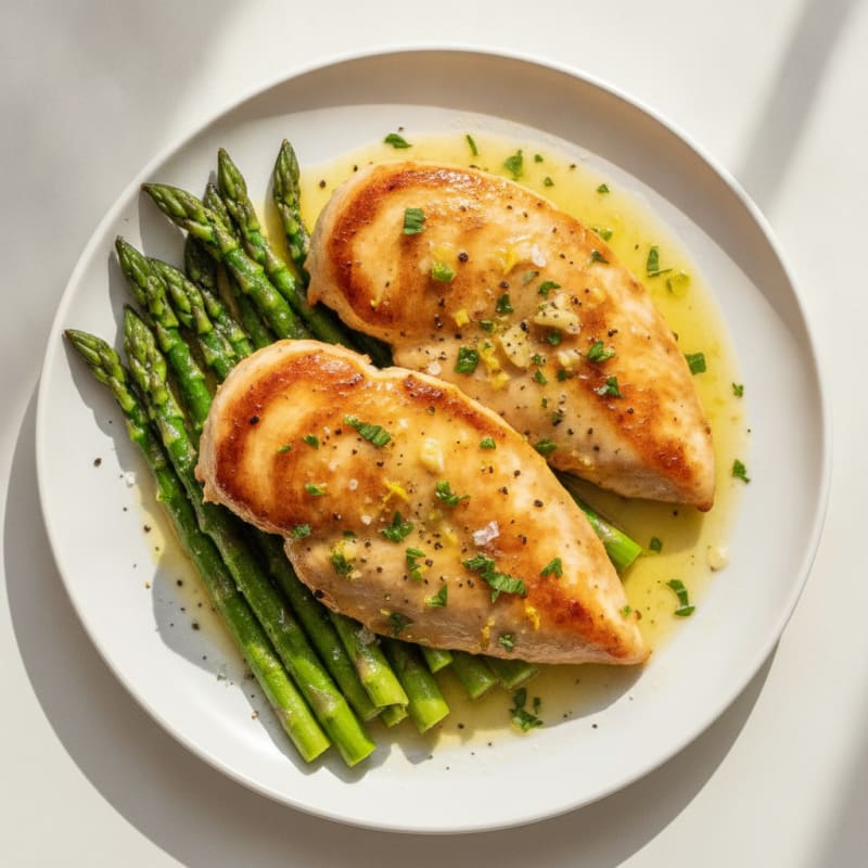 Lemon Herb Chicken and Asparagus