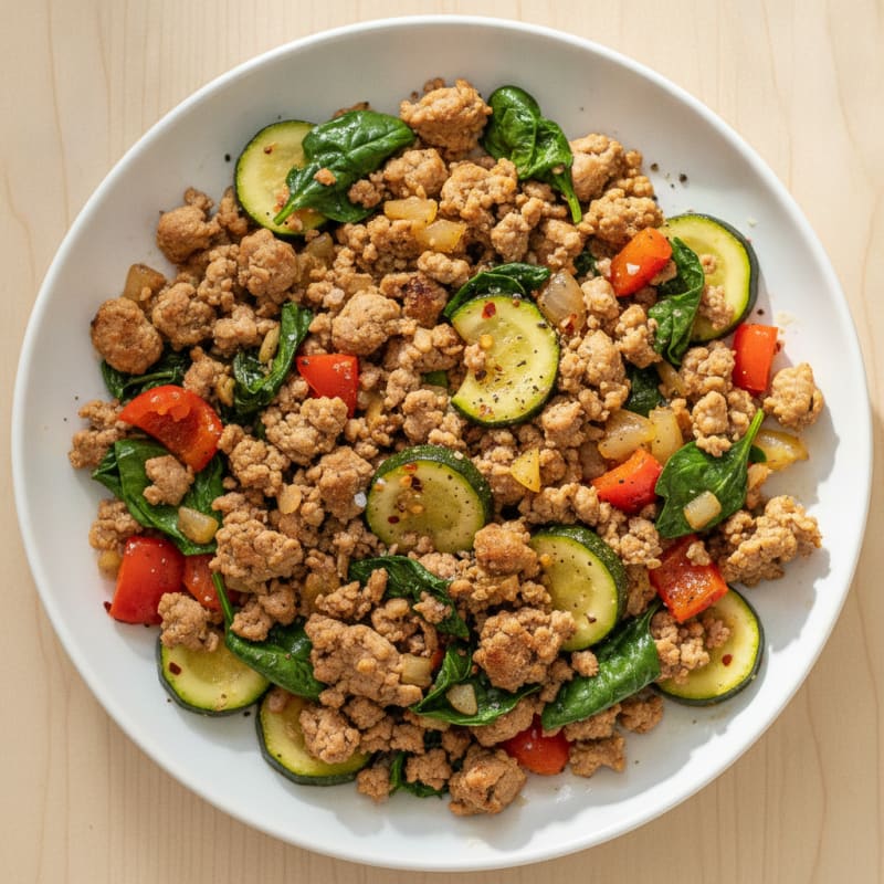Lean Turkey and Vegetable Skillet