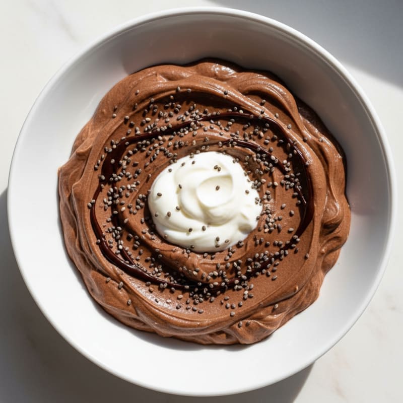 Silky Chocolate Protein Pudding with Greek Yogurt