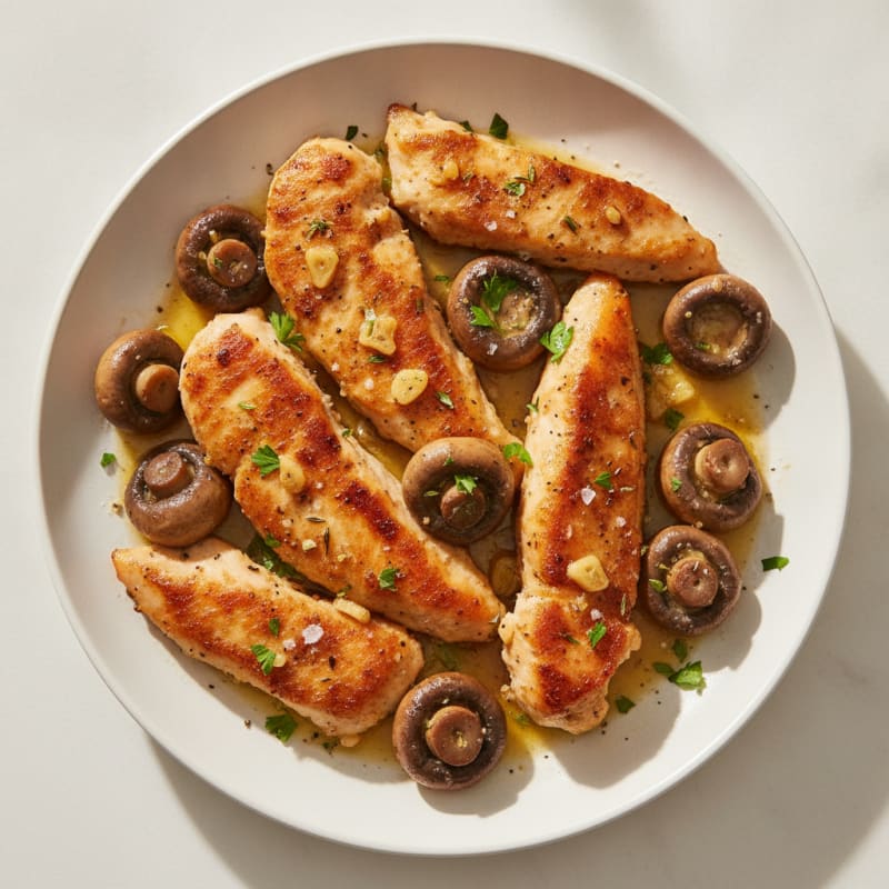 Garlic Butter Roasted Mushrooms