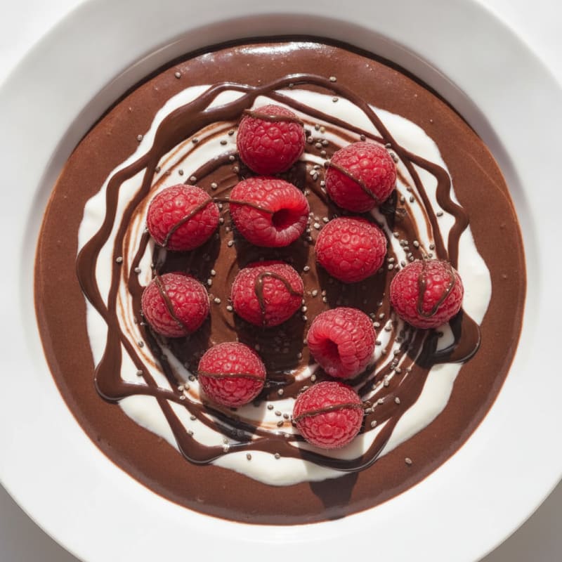 Silky Chocolate Protein Pudding with Greek Yogurt