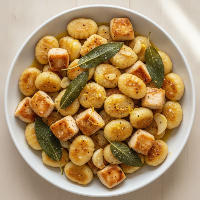 Ricotta Gnocchi with Sage Butter Sauce