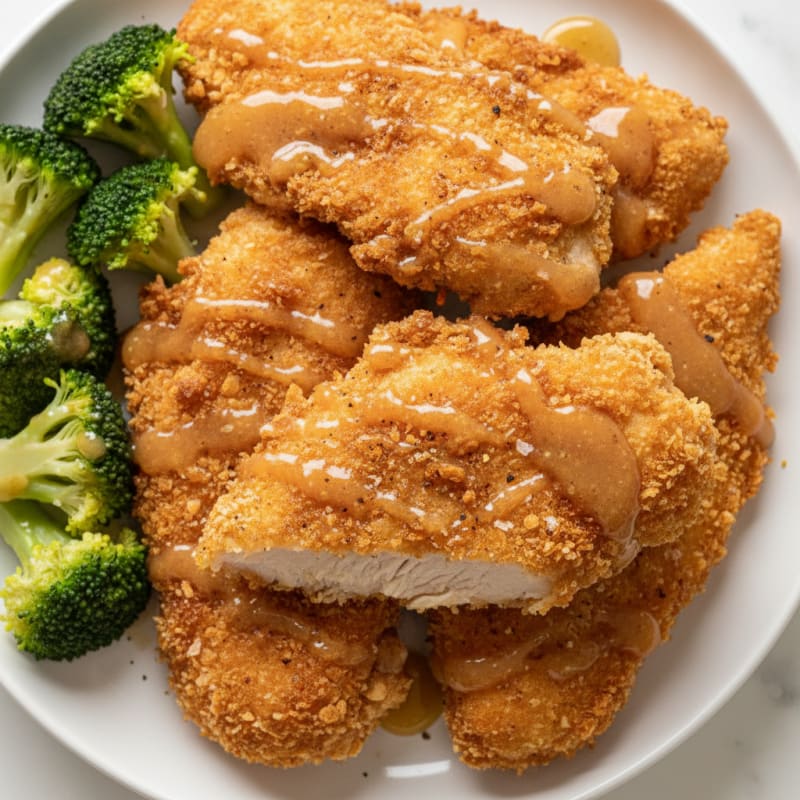 Buttermilk Fried Chicken with Honey-Mustard