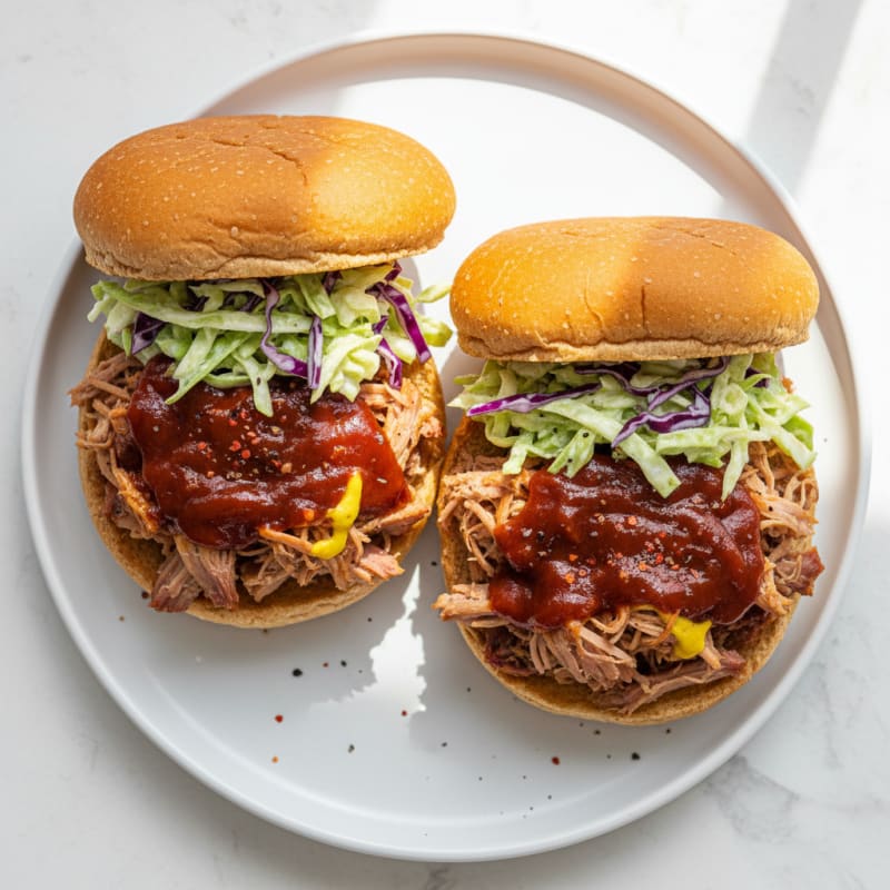 Slow-Cooked BBQ Pulled Pork Sandwiches