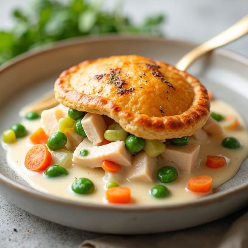 Creamy Herb-Roasted Turkey Pot Pie