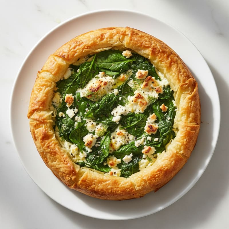 Crispy Spinach and Feta Phyllo Pie