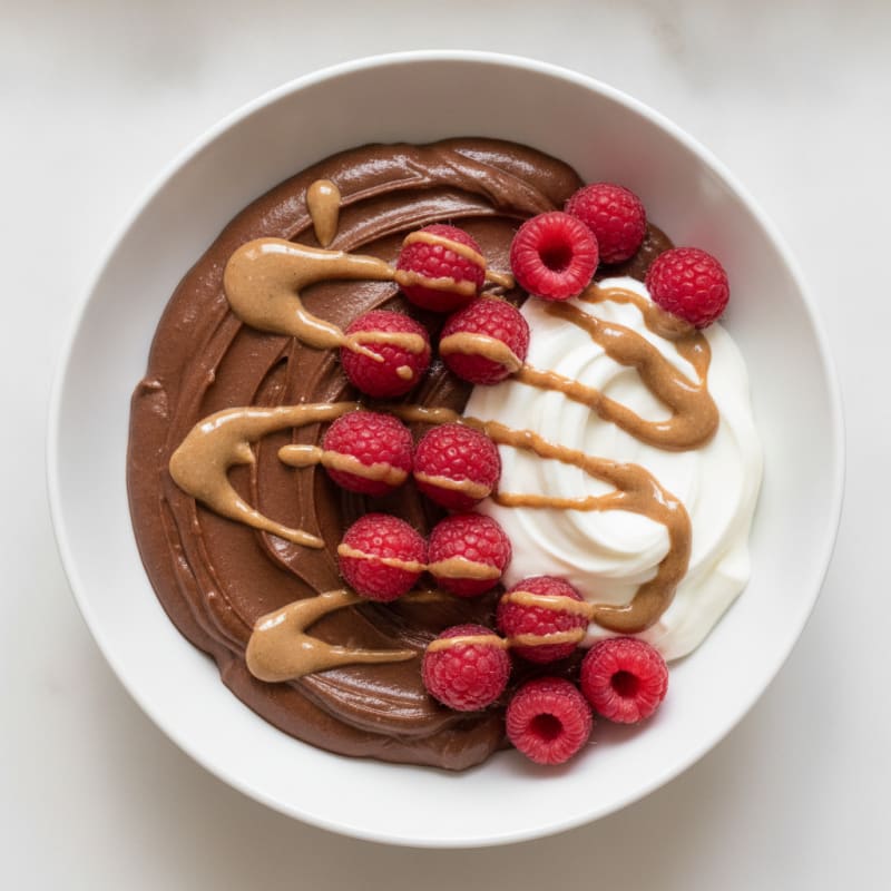 Silky Chocolate Protein Pudding with Greek Yogurt