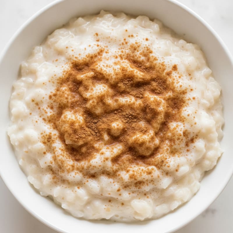 Coconut Rice Pudding with Cinnamon