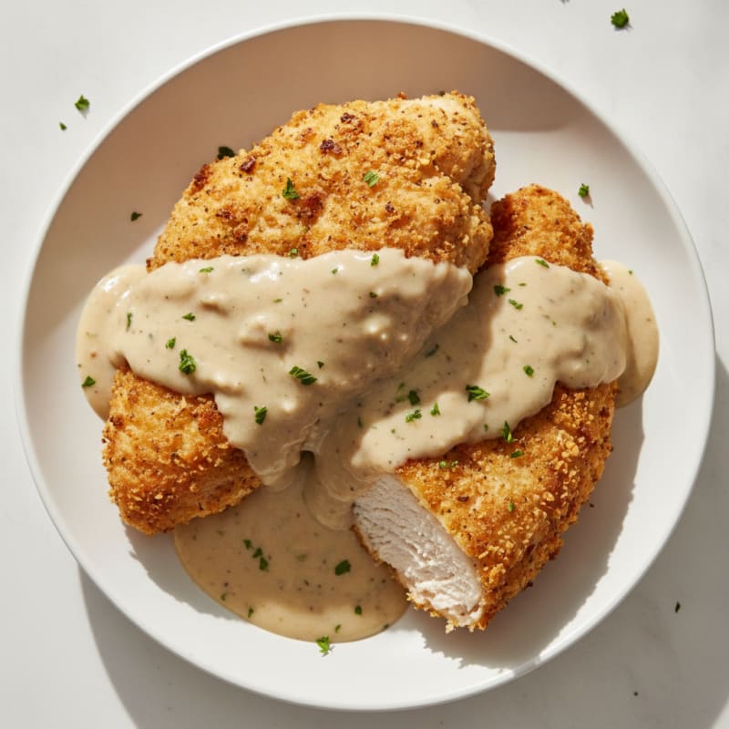 Buttermilk Fried Chicken with Creamy Gravy