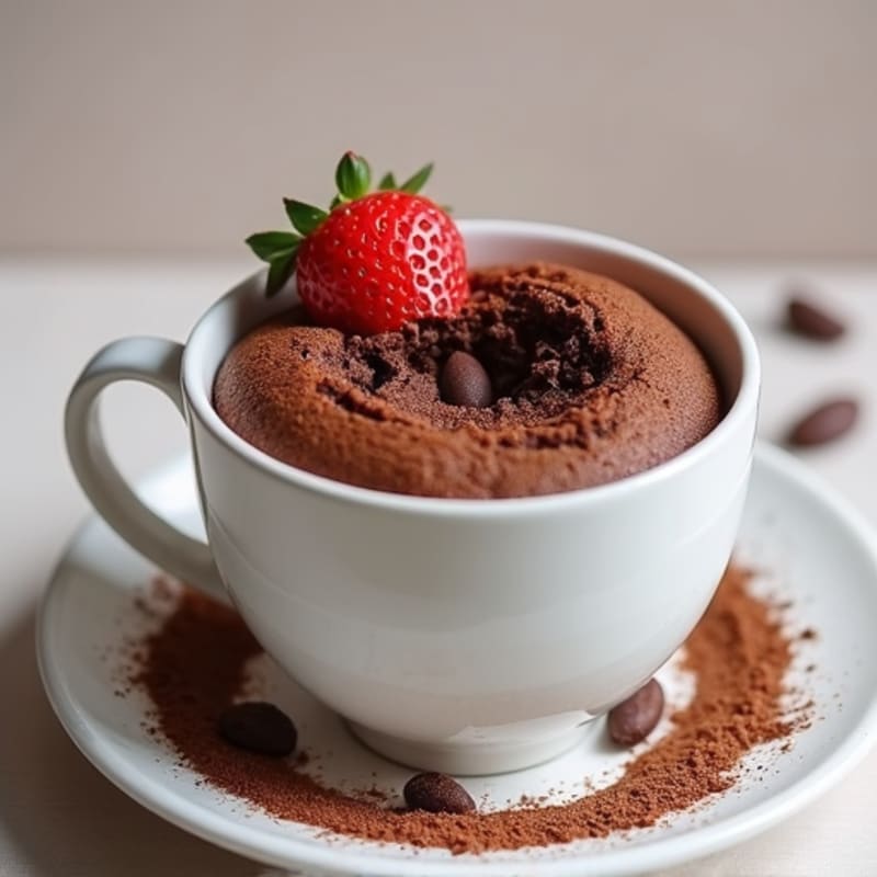 Protein-Rich Double Chocolate Mug Cake