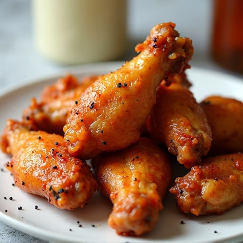 Crispy Honey Glazed Chicken Wings