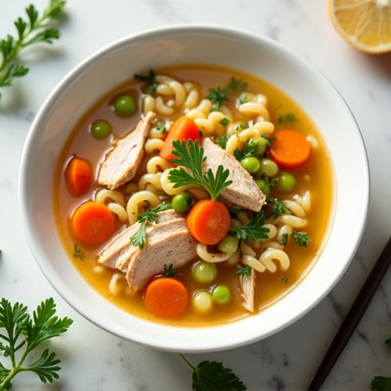 Fresh Herb Chicken Noodle Soup