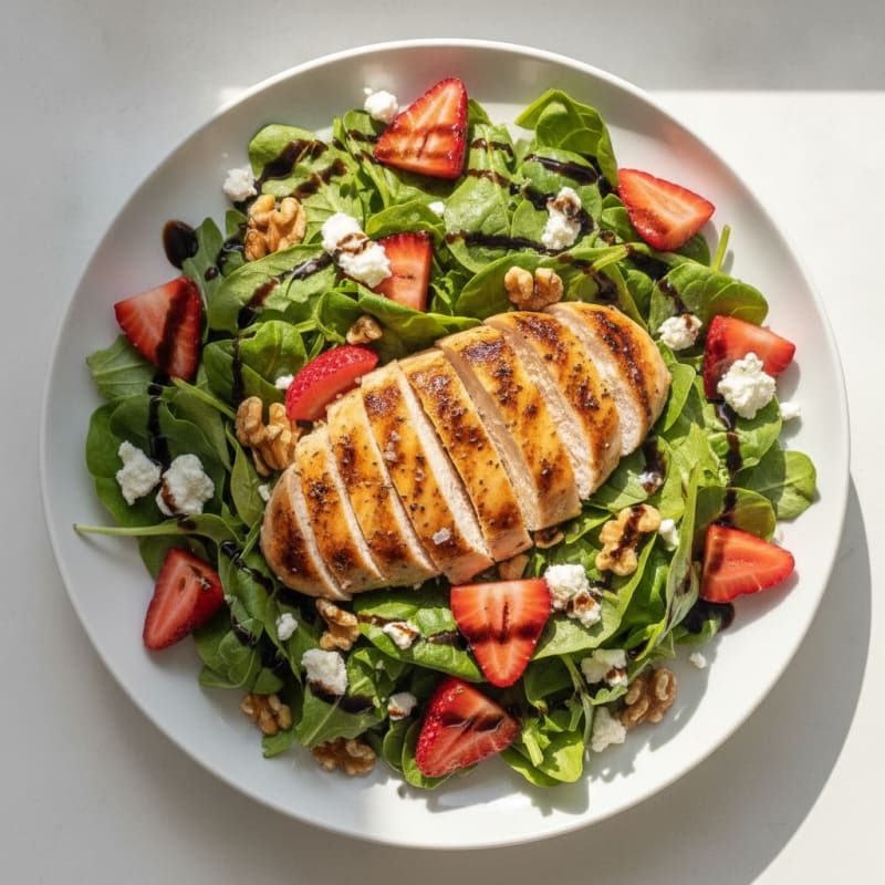 Grilled Chicken and Strawberry Salad