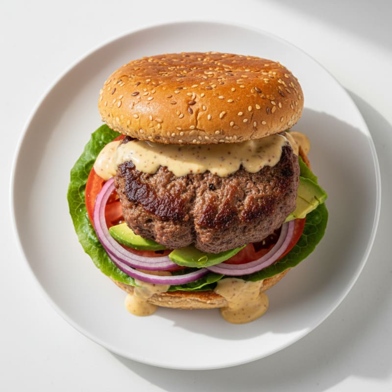 Classic Beef Burger with Secret Sauce
