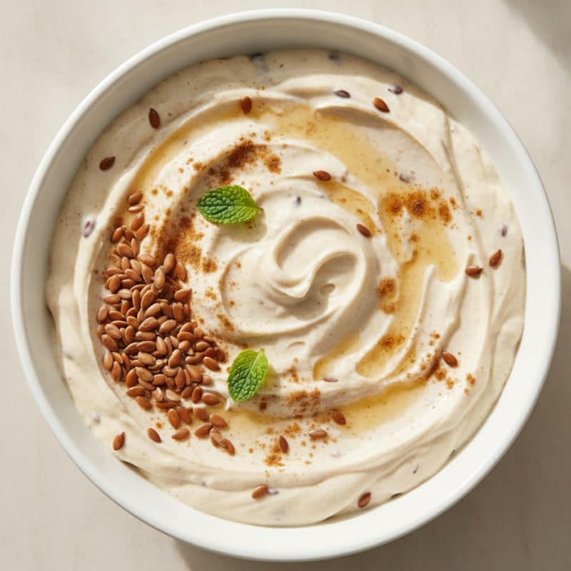 Protein Yogurt Pudding Bowl with Flax Meal