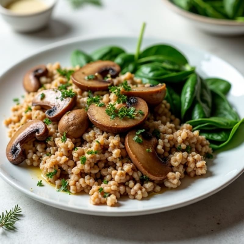 Lean Turkey and Mushroom Skillet with Fresh Herbs