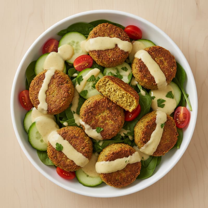 Falafel Bowl with Lemon-Tahini Drizzle