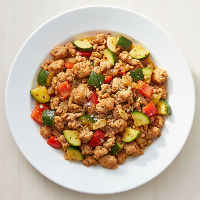 Ground Turkey and Veggie Skillet