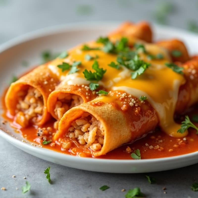Cheesy Baked Chipotle Chicken Enchiladas