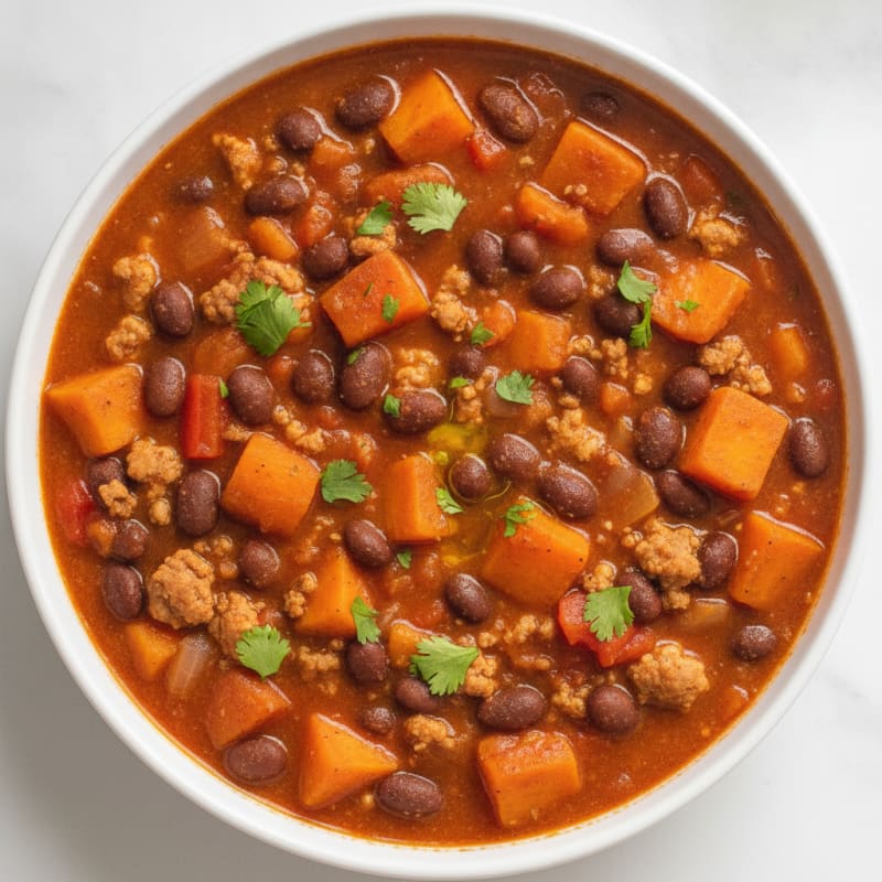 Sweet Potato and Black Bean Chili