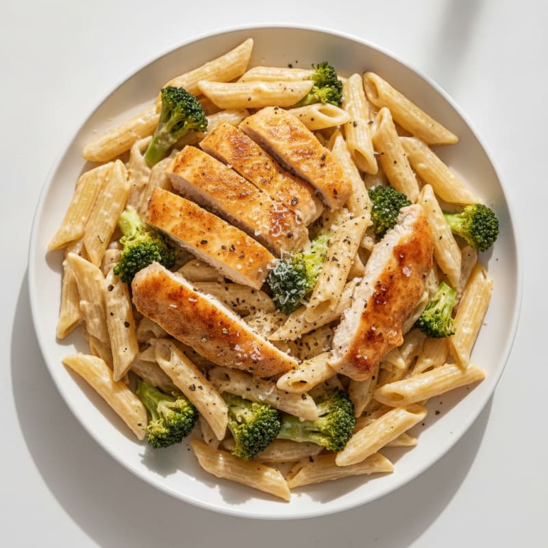 Garlic Parmesan Chicken Alfredo Pasta