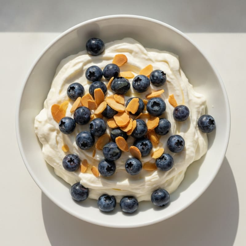 Creamy Greek Yogurt Protein Pudding with Berries
